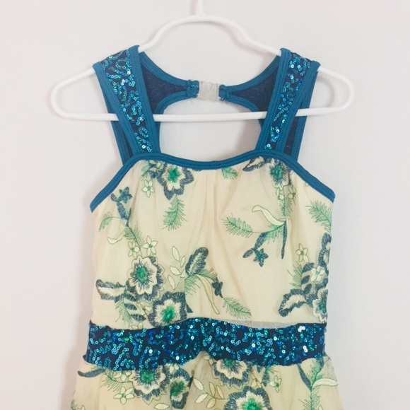 Curtain Call Dance Costume Size CME Ivory Dress - Picture 2 of 8